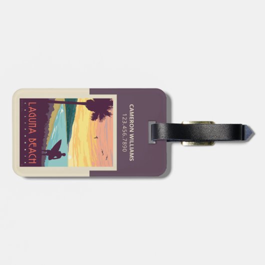 Laguna Beach | Laguna Beach Gepäckanhänger (Rückseite horizontal)