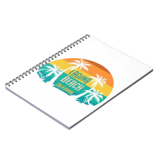 Laguna Beach Retro Notizblock (Linke Seite)