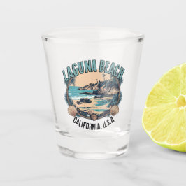 Laguna Beach Retro Vignette Schnapsglas