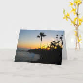 Laguna Beach-Sonnenuntergang Karte (Gelbe Blume)