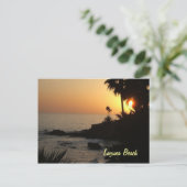 Laguna Beach - Sonnenuntergang Postkarte (Stehend Vorderseite)