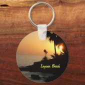 Laguna Beach Sonnenuntergang Schlüsselanhänger (Vorderseite)