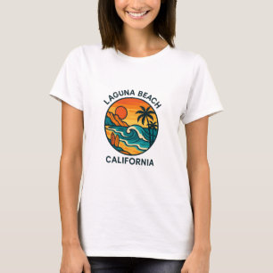 Laguna Beach Sonnenuntergangsstimmung - Küste Kali T-Shirt