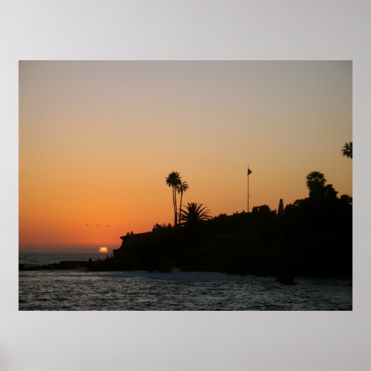 Laguna Beach Sunset Landschaftliches Foto Poster (Vorne)