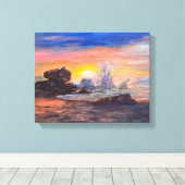 Laguna Beach Sunset Leinwanddruck (Insitu (Holzboden))