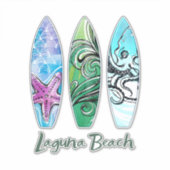 Laguna Beach Surfboards XL Sticker (Vorderseite)