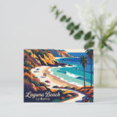 Laguna Beach USA Postkarte (Stehend Vorderseite)