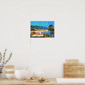 Laguna Beach Vintage Reiseposter Poster (Küche)