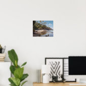 Laguna Beach Watercolor Art Print Poster (Heimbüro)