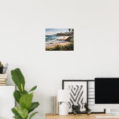 Laguna Beach Watercolor Art Print Poster (Heimbüro)