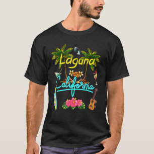 Laguna California Strand Sommer Palme Surfen Sonne T-Shirt
