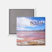 Laguna Colorada, bolivianischer Textmagnet Magnet (Vorderseite/Rückseite)
