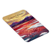 Laguna Colorada Bolivien Magnet (Rechte Seite)