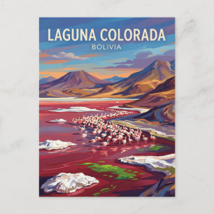 Laguna Colorada Bolivien Postkarte