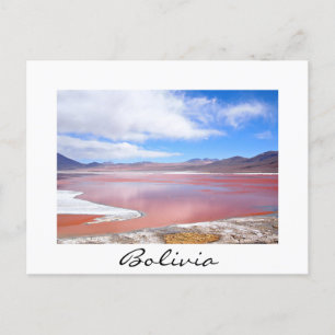 Laguna Colorada, Bolivien Postkartengrenze Postkarte