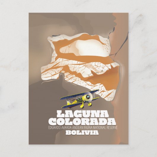 Laguna Colorada Bolivien Seepromenade Postkarte (Vorderseite)