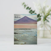 Laguna Colorada Pink Lake Uyuni Bolivia Postkarte (Stehend Vorderseite)