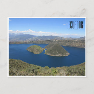 Laguna cuicocha ecuador postkarte