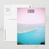Laguna cuicocha verlangsamt sich postkarte (Vorne/Hinten)