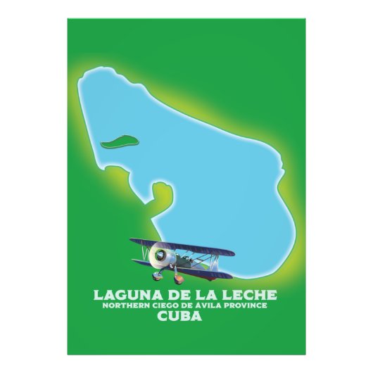 Laguna de la Leche Cuba Seeblick Fotodruck (Vorne)