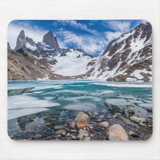 Laguna De Los Tres und Berg Fitzroy Mousepad (Vorne)
