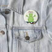 Laguna frog Name Tag Baby Duschtaste Button (Beispiel)