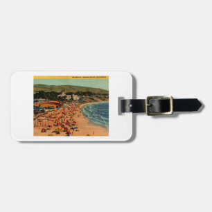 Laguna-Strand, Kalifornien Vintag Gepäckanhänger