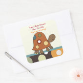 Laguna Turtle SQUARE Gefallen Sticker (Umschlag)