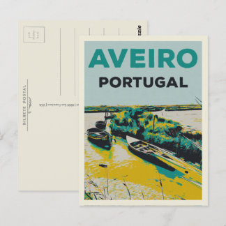 Lagune Aveiro Abbildung Portugal Postkarte