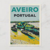 Lagune Aveiro Abbildung Portugal Postkarte (Vorderseite)