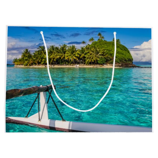 Lagune Bora Große Geschenktüte (Rückseite)