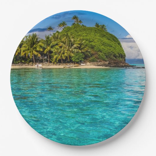 Lagune Bora Pappteller (Vorderseite)