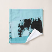 Lagune Fraktal Garden Badhandtuch Set (Waschlappen)