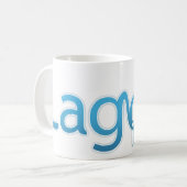 Lagune ist Spaß-Logo Kaffeetasse (Vorderseite Links)