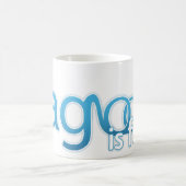 Lagune ist Spaß-Logo Kaffeetasse (Mittel)