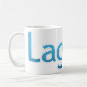 Lagune ist Spaß-Logo Kaffeetasse (Links)