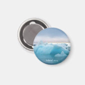 Lagune von Island Magnet (Vorderseite/Rückseite)