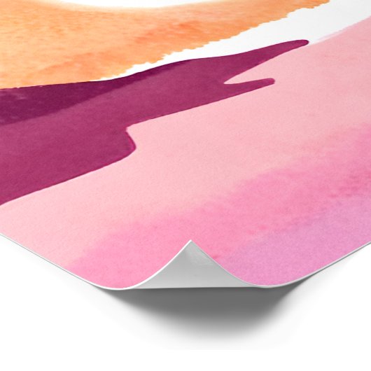 Lagune von Pastel Poster (Ecke)