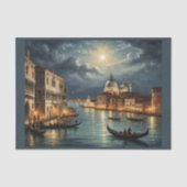 Lagune von Venedig unter Mondlicht Seidenpapier (Vorderseite)