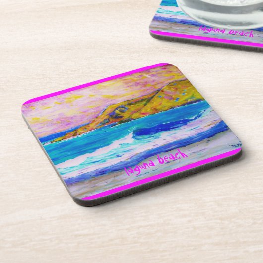 Lagunenkunst Getränkeuntersetzer (Linke Seite)