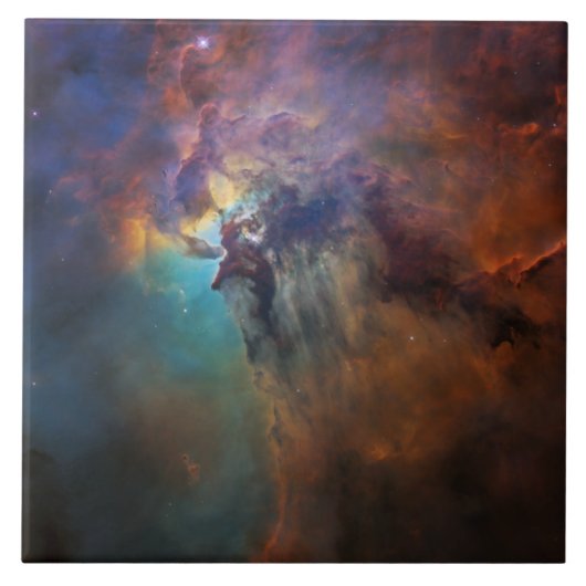 Lagunennebel (Astronomie-Raumbild) (Universum) Fliese (Vorderseite)