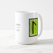 Laguz Rune Tasse - LIFE! (VorderseiteRechts)