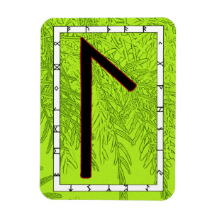 Laguz Viking Rune Magnet - LIFE!