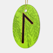 Laguz Viking Rune Weihnachten Ornament - LIFE! (Links)