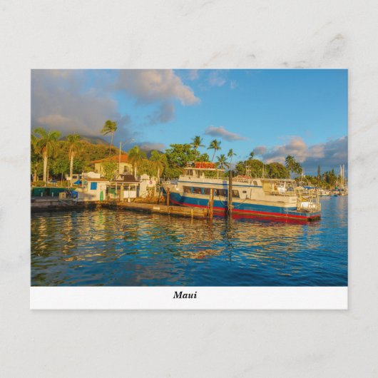 Lahaina Harbor Postcard Postkarte (Vorderseite)