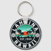 Lahaina Hawaii Beach Retro Sunset Souvenir 60er Schlüsselanhänger (Vorderseite)