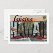 Lahaina, Hawaii - Große Briefmarkenszenen Postkarte (Vorne/Hinten)