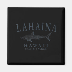 Lahaina Hawaii Hai vintage Schiefer Kunst Angeln Magnet