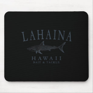 Lahaina Hawaii Hai vintage Schiefer Kunst Angeln Mousepad