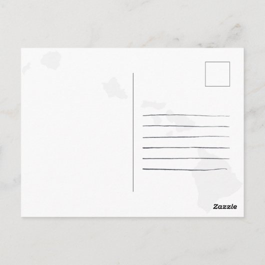 Lahaina Hawaii Retro Palm Trees 80er Souvenirs Postkarte (Rückseite)